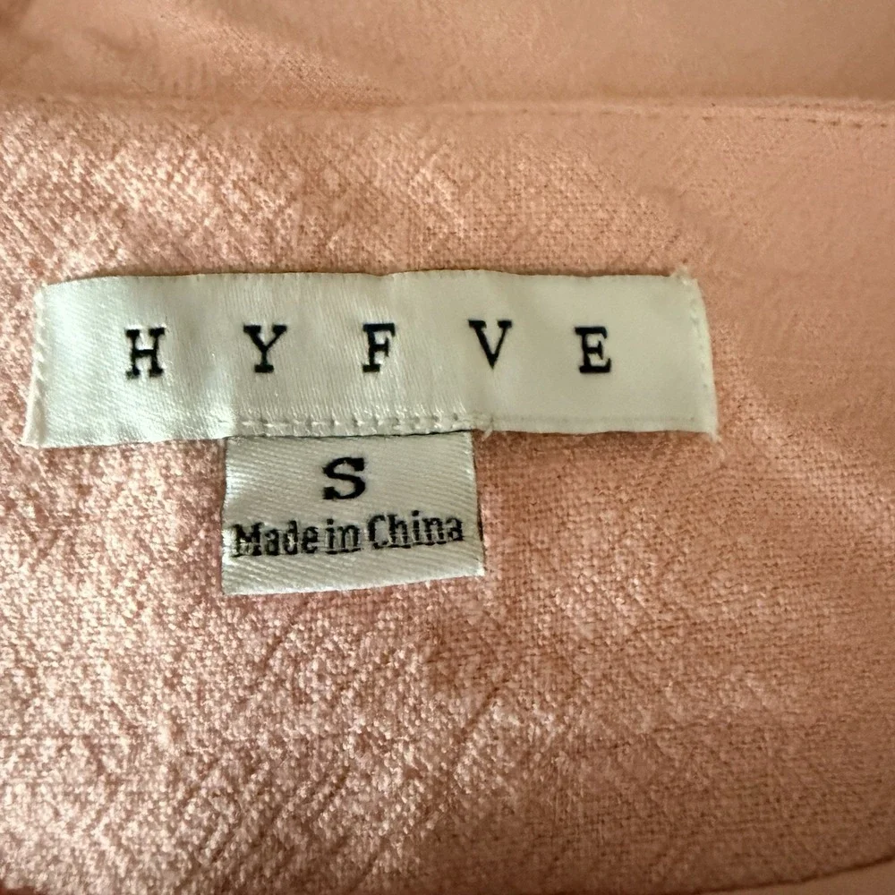 HYFVE Pink Two-Piece Linen-Look Vest and Shorts Set